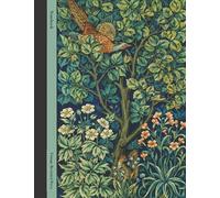 Notebook: Vintage Cover: William Morris: Pheasant, Bird and Squirrel:Wide Ruled Notebook for Writing, College, School, Home and Office