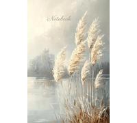 Notebook: Watercolor Grass by the River Cover | 6" x 9" | Wide Ruled | 120 Pages | Serene Space for Writing and Journaling
