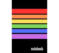 Notebook: With Cool Rainbow Stripes On A Black Background Because It Looks Awesome