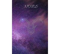 Notebook with Galactic Design and Capriocorn: Horoscope Capricorn