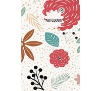 Notebook with unique flowery design: Great gift idea| For all ages|110 lined pages| Drawing pages