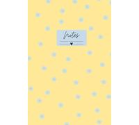Notebook, yellow with flowers, best lined notebook for YOU, A5, your thoughts, your diary and journal: made with love. Sana Amari