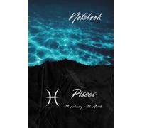 Notebook Zodiac Spirit, Pisces, Elements Design: grid notebook, 160 pages, Zodiac Sign Pisces