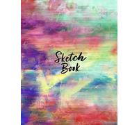 Notebooks for Drawing: Rainbow Watercolor Abstract Flow: Sketchbook for Painting Blank Paper Pad 8.5" X 11" - 120 Pages Blank Paper Book Water Color Sketch Book