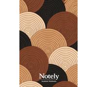 Notely Earth Tone Circles Notebook: 120-Page Lined Journal for Writing, School, Work, Note Taking and Organization