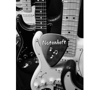 Notenbuch Gitarre Notenheft Gitarren Musikunterricht Bassgitarre Notenlinienheft Große Lineatur Gitarrenunterricht Anfänger Banjo Gitarrenbuch DIN A4 ... Mandoline Notensysteme Balalaika 02B11