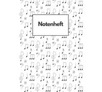 Notenheft: A4 Notenlinien | 100 Seiten mit je 12 Notensystemen | leere Notenblätter | für Anfänger & Fortgeschrittene
