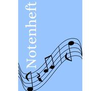 Notenheft: DIN A4 Notenlinienheft | 100 Seiten mit 12 Notenzeilen / Systeme pro Blatt | Papier 90g/m² | Musikheft mit Notenlinien