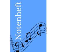 Notenheft: DIN A4 Notenlinienheft | 100 Seiten mit 12 Notenzeilen / Systeme pro Blatt | Papier 90g/m² | Musikheft mit Notenlinien
