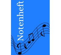 Notenheft: DIN A4 Notenlinienheft | 200 Seiten mit 12 Notenzeilen / Systeme pro Blatt | Papier 90g/m² | Musikheft mit Notenlinien