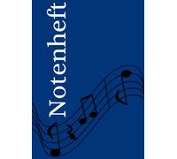 Notenheft: DIN A4 Notenlinienheft | 300 Seiten mit 12 Notenzeilen / Systeme pro Blatt | Papier 90g/m² | Musikheft mit Notenlinien