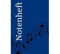 Notenheft: DIN A4 Notenlinienheft | 44 Seiten mit 12 Notenzeilen / Systeme pro Blatt | Papier 90g/m² | Musikheft mit Notenlinien
