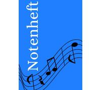 Notenheft: DIN A5 Notenlinienheft | 100 Seiten mit 12 Notenzeilen / Systeme pro Blatt | Papier 90g/m² | Musikheft mit Notenlinien