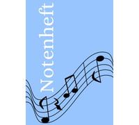 Notenheft: DIN A5 Notenlinienheft | 100 Seiten mit 12 Notenzeilen / Systeme pro Blatt | Papier 90g/m² | Musikheft mit Notenlinien