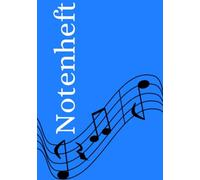 Notenheft: DIN A5 Notenlinienheft | 44 Seiten mit 12 Notenzeilen / Systeme pro Blatt | Papier 90g/m² | Musikheft mit Notenlinien