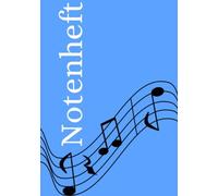 Notenheft: DIN A5 Notenlinienheft | 60 Seiten mit 12 Notenzeilen / Systeme pro Blatt | Papier 90g/m² | Musikheft mit Notenlinien