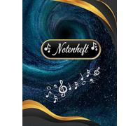 Notenheft Klavier Notenbuch Keyboard Musikunterricht Akkordeon Notenlinienheft Große Lineatur Klavierunterricht Anfänger Piano Orgelbuch DIN A4 ... Notensysteme Musiker Celesta B11B