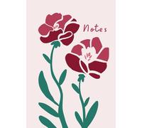 Notes: 7x10 Inches | 100 Pages | Pink Rose Design | A stylish lined notebook perfect for daily notes, journaling, work, and school
