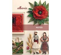 NOTES: A notebook with a creative and patriotic Albania themed cover, suitable for men, women and children of all ages.