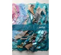 Notes: A simple lined notebook with an aesthetically pleasing ombre of turquoise, blue and purple fabric collage. Perfect for work, school and journaling. For all ages, men, women and children!