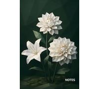 Notes: A simple lined notebook with geometric white flowers on the cover! Perfect for work, school and journaling. All ages, men, women and children!
