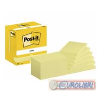 NOTES ADESIVO 3M 655 12PZ 76X127 GIALLO CONF.SINGOLA