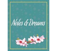Notes and Dreams Journal: A Lined Notebook with a Teal Starry Sky and Blossom Design