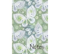 Notes: Beautiful Butterfly 6" x 9" Notebook with 100 pages of college ruled paper