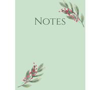 Notes: Botanical Design Minimalist lined Notebook, 100 pgs