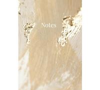 Notes: Carnet de notes A5 - 122 pages numérotées | Couverture souple crème et dorée "Cream Echoes" | Pages pointillées, Papier blanc | Idéal pour ... ou offrir en cadeau original et élégant