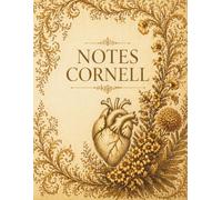 Notes: Cornell Notes Notebook, Vintage Anatomical Heart Design, 100 Pages, 8.5 x 11.