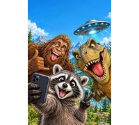 Notes From the Field: A Funny Blank Notebook with Bigfoot, a T-Rex & a UFO - Wide-Ruled, Dot Grid & Blank Pages for Notes, Doodles & Everyday Chaos