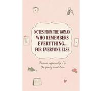 Notes from the Woman Who Remembers Everything…: …For Everyone Else: A Mental Declutter Journal, Daily To-Do Notebook, and Mind-Dump Pad for Busy Moms and Women