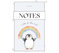 Notes / I Hate You This Much Notebook | Cute Penguin Notebook | Graph Paper Notebook for Writing, School, Work & Journaling | 180 Pages