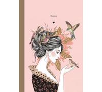 Notes - Liniertes Notizbuch für Mädchen | A5 | Vintage-Stil mit Vögeln & Blumen | Für Schule, Gedanken & Träume: Zart illustriertes Journal für ... Perfekt als Tagebuch, Schulheft oder Geschenk