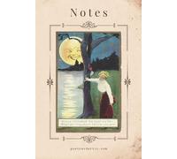 Notes: Man in the Moon by the Lake Vintage Postcard Notebook