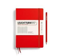 Notes Medium Leuchtturm1917 w linie czerwony