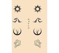 Notes: Nature-Inspired Journal - 100-Page Lined Notebook Featuring the Four Elements