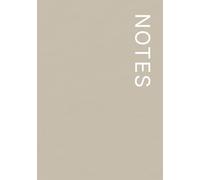 NOTES Notebook - 7×10 Inches - Minimalist Unlined Journal | Aesthetic Plain Notebook for Writing, Sketching, and Everyday Use: 120 Unlined Pages, Matte Softcover - Earth Tones: Stone