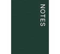 NOTES Notebook - 7×10 Inches - Minimalist Unlined Journal | Aesthetic Plain Notebook for Writing, Sketching, and Everyday Use: 120 Unlined Pages, ... Mood Collection: Forest Night- Lina Pages