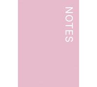 NOTES Notebook - 7×10 Inches - Minimalist Unlined Journal | Aesthetic Plain Notebook for Writing, Sketching, and Everyday Use: 120 Unlined Pages, Matte Softcover - Korean Pastel: Dusty Pink
