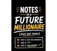 Notes of a Future Millionaire (Just Not Today): Lined Journal for Entrepreneurs, Side Hustlers & Future Rich People | Funny Motivational Gift Notebook