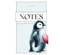 Notes / Pärchen-Notizbuch / Freunde-Notizbuch: Leeres kariertes Notizbuch mit geteilten Pinguin-Motiv / You're my cuddle in the cold / Motiv 1