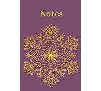 Notes: Pocket notebook purple and gold