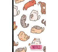 Notes: Quaderno a Righe, Formato 13,97 x 21,59 cm, 100 Pagine, Cute Cats