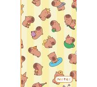 Notes: Quaderno a Righe, Formato 13,97 x 21,59 cm, 100 Pagine, Kawaii Capibara Yellow