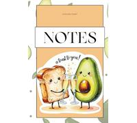 Notes / Toast to you / Avocado & Toast Motiv / Bullet Journal / kariertes Notizbuch