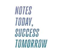 NOTES TODAY, SUCCESS TOMORROW: Sparkling Notes Girl Journal Series: BLUE Version 6x9, 120 Pages, Blank Cream Paper