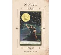 Notes: Vintage Man in the Moon and Stars Postcard Notebook
