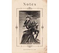 Notes: Vintage Sarah Bernhardt Postcard Notebook with 100 Lined Cream Pages